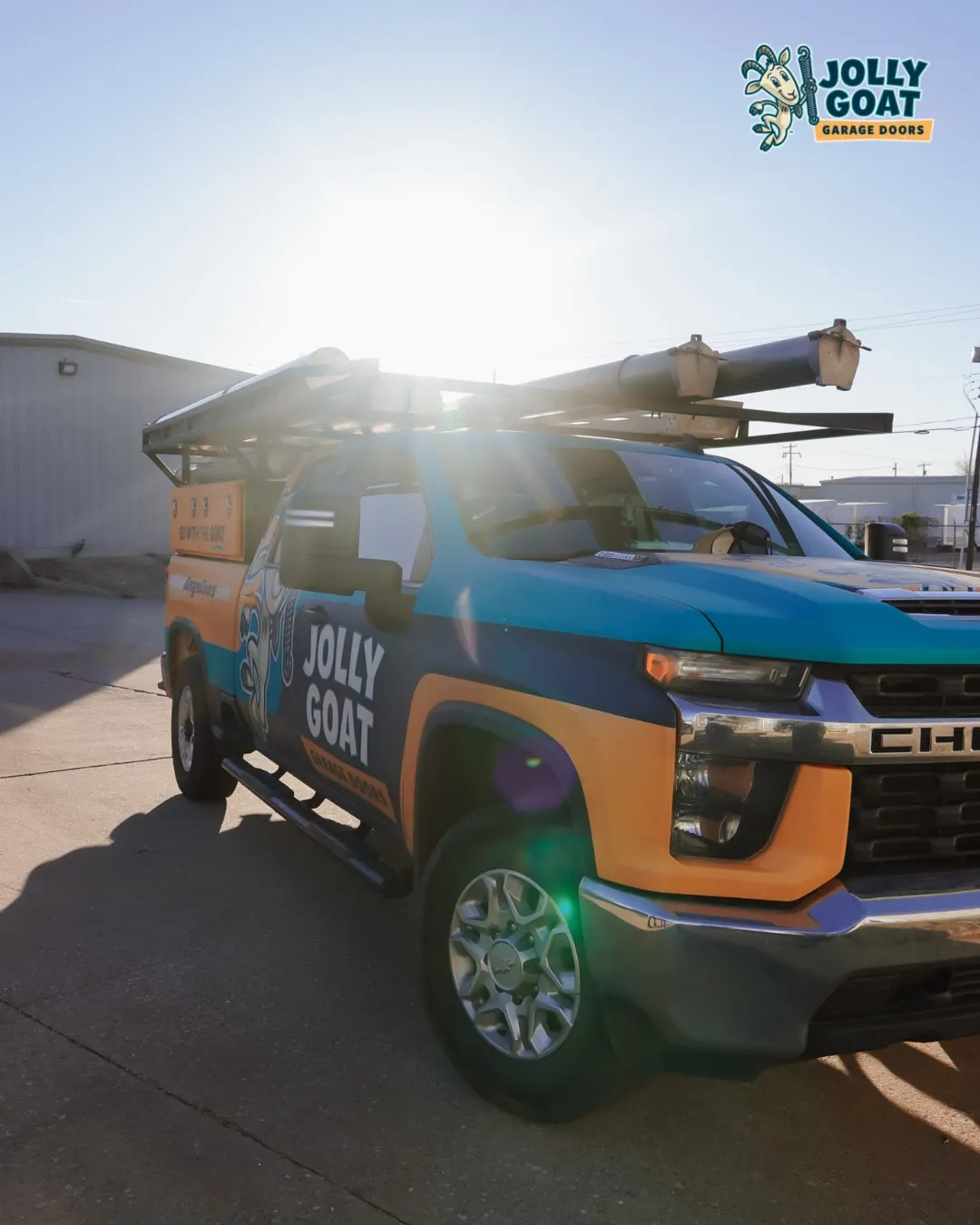 Jolly Goat Garage Doors business background image